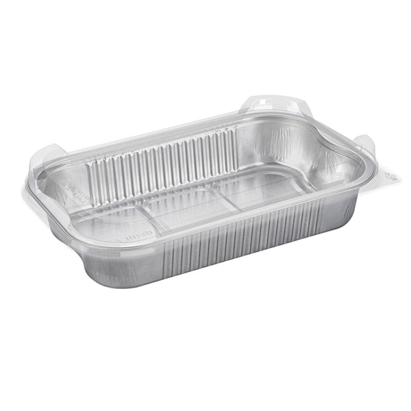 TALTHI - ALUMINUM RECT CONTAINER W/LID 1400ML 10EA