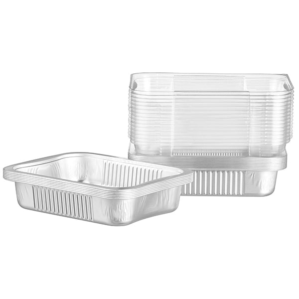 TALTHI - ALUMINUM RECT CONTAINER W/LID 1245ML 15EA