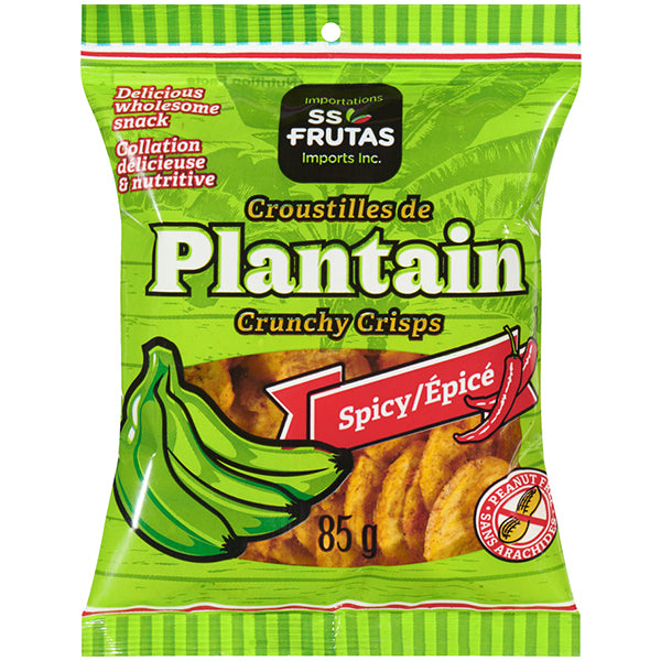 SS FRUTAS - PLANTAIN CRISPS SPICY 85GR