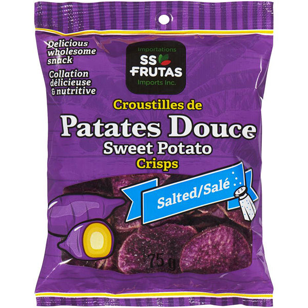 SS FRUTAS - SWEET POTATO CRISPS SALTED 75GR