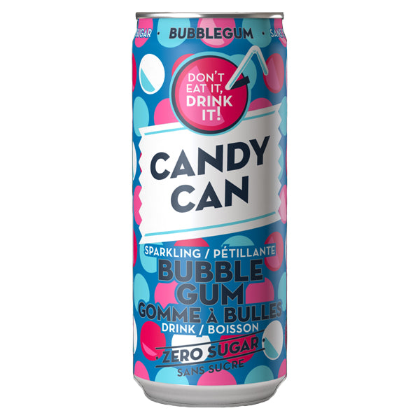 CANDY CAN - BUBBLE GUM SPARKLING DRINK 12x330 ML