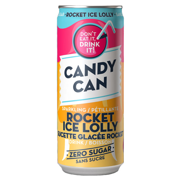 CANDY CAN - ROCKET ICE LOLLY SPARKLING DRINK 12x330 ML