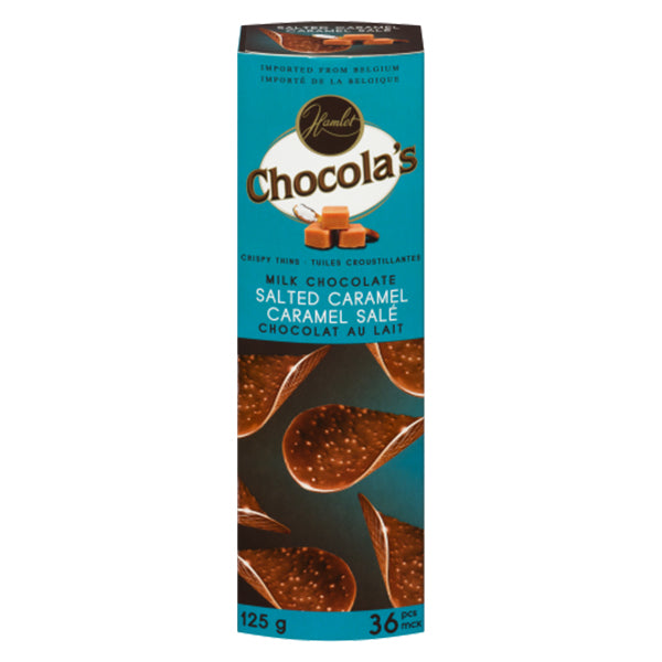 HAMLET - CHOCOLA SALTED CARAMEL CRISPY THINS 125GR