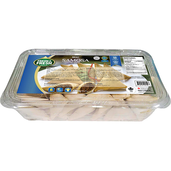 FRESH & FOODS - HALAL BEEF SAMOSA 50EA