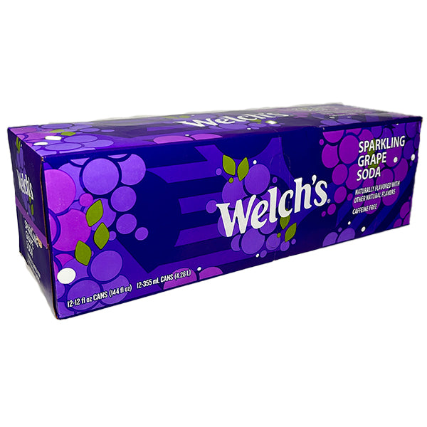 WELCHS - WELCH'S SPARKLING GRAPE SODA 12x355 ML