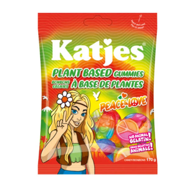 KATJES - PLANT BASED PEACE & LOVE GUMMIES 170GR