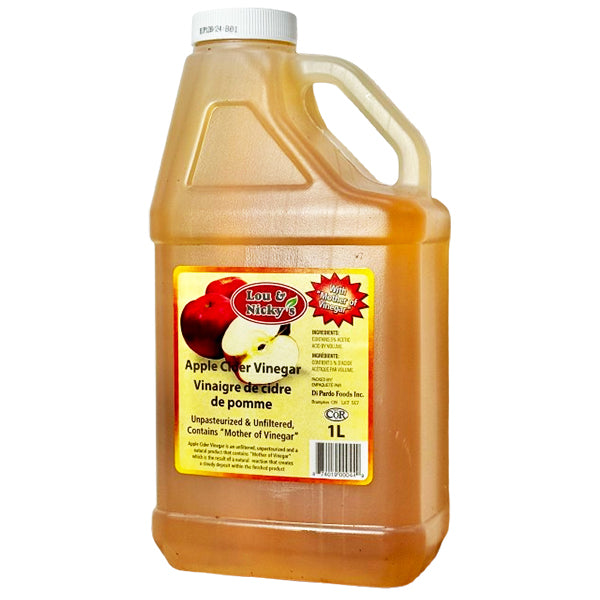 LOU AND NICKYS - APPLE CIDER VINEGAR 1LT