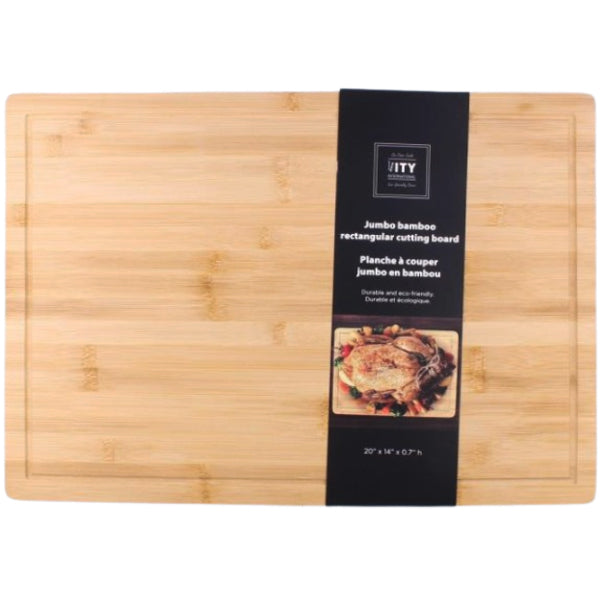 ITY - JUMBO RECTANGULAR BAMBOO CUTTING BOARD EA