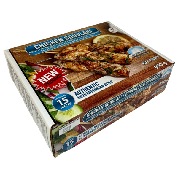 DD POULTRY - CHICKEN SOUVLAKI UNCOOKED 15x65 GR