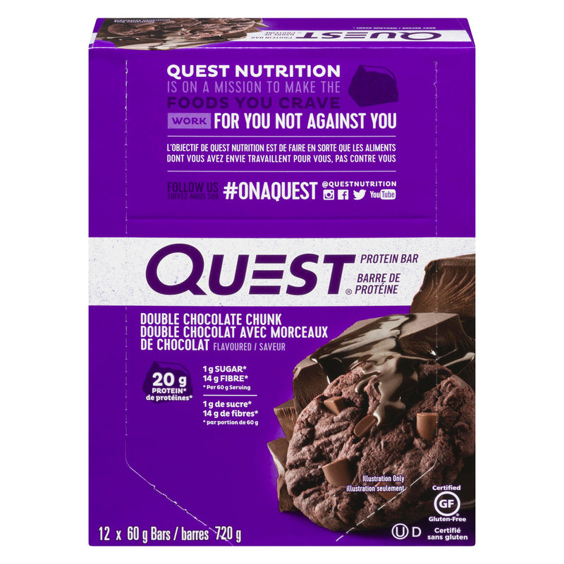 QUEST - DOUBLE CHOC CHUNK 12x60 GR