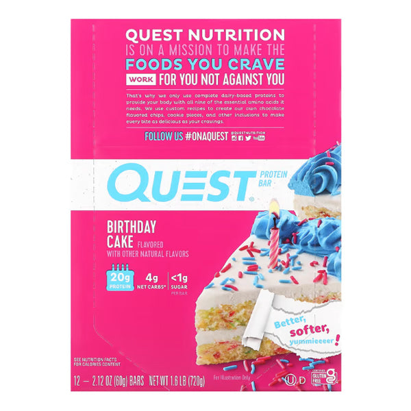 QUEST - BIRTHDAY CAKE 12x60GR