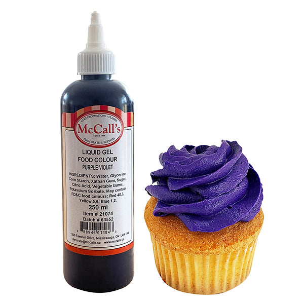 MCCALLS - LIQUID GEL FOOD COLOUR PURPLE VIOLET 250ML