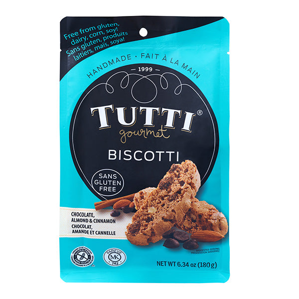 TUTTI GOURMET - BISCOTTI ORG DARK CHOCO GLUTEN FREE 180GR