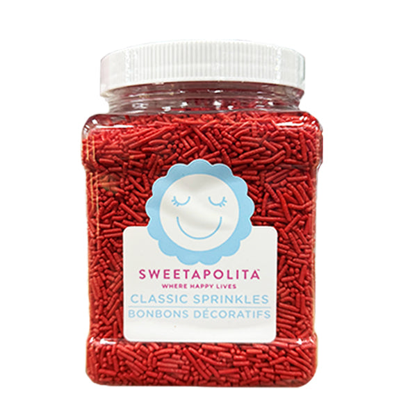 SWEETAPOLITA - RED CRUNCHY SPRINKLES TUB 725GR