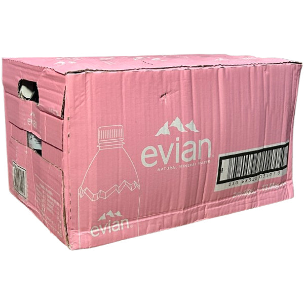 EVIAN - SPRING WATER PLASTIC PINK 24x500ML