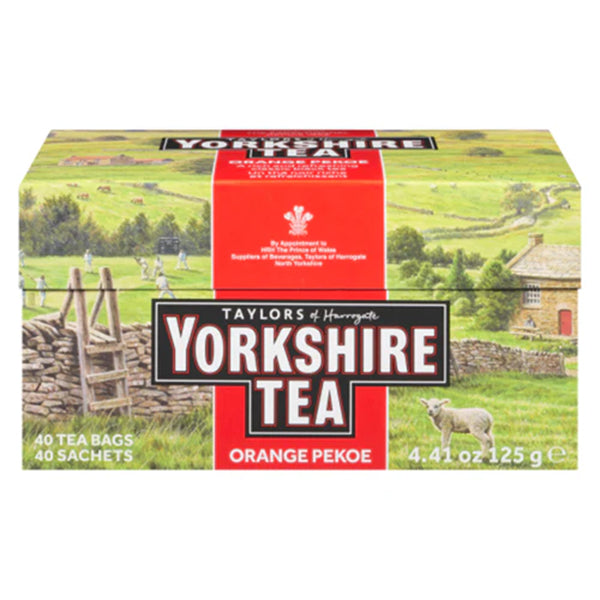 YORKSHIRE TEA - BLACK ORANGE PEKOE 5x40 CTX125G