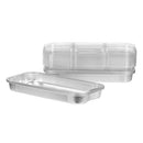 TALTHI - 2222ml RECTANGULAR ALUM CONTAINER W LID 10x10 EA