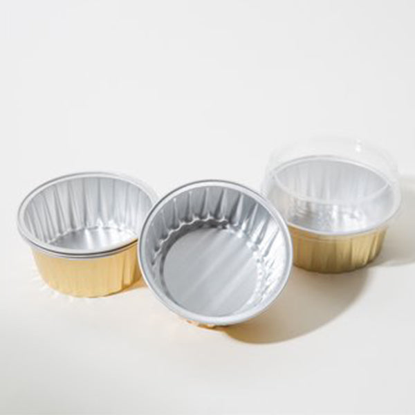 ML PACKAGING - CREME BRULEE GOLD FOIL CUPS 100EA