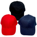 BASIC - PLAIN HAT BLUE/RED/PINK/BLACK EA
