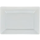PARTY COUTURE - WHT 7.5" RECTANGLE DESSERT PLATE 12x10 PK