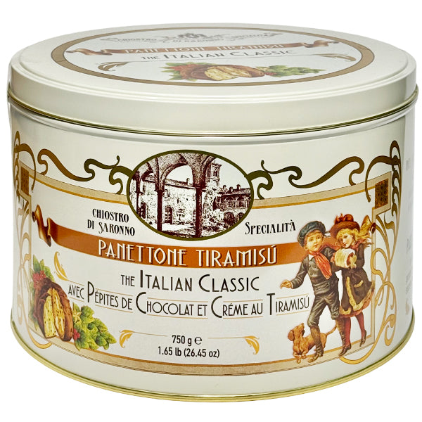 CHIOSTRO - PANETTONE TIRAMISU TIN 750GR