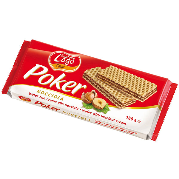 LAGO - POKER WAFER HAZELNUT 16x150 GR