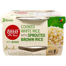 CJ - COOKED SPROUTED BROWN RICE BUNDLE 3x210 GR