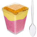 ROYAL - COMBO- SHOOTER CUP/ FLAT LID & CLEAR MINI SPOON 50x10 CT