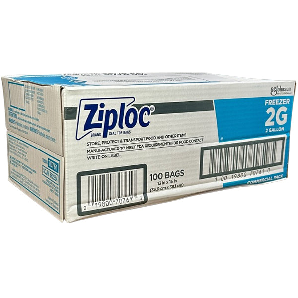 ZIPLOC - FREEZER BAGS 2 GALLON 100EA