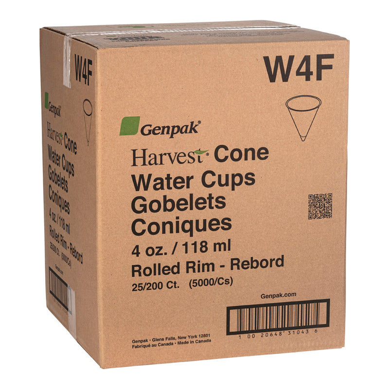 GENPAK - CONE PAPER CUPS 4OZ ROLLED RIM 25x200EA