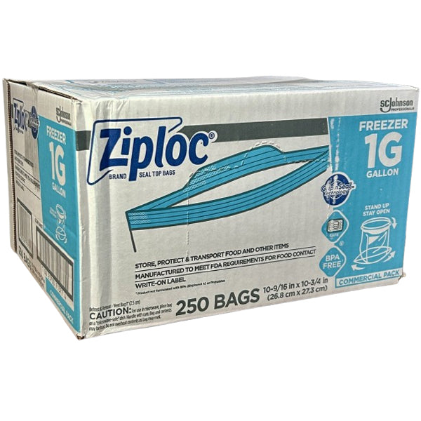 ZIPLOC - FREEZER BAGS GALLON 250EA