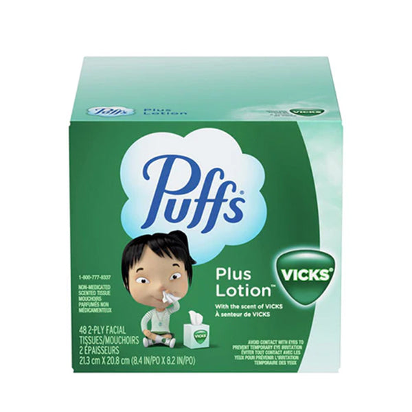 PUFFS - PLUS LOTION 48 2 PLY TISSUES 24x48 PK