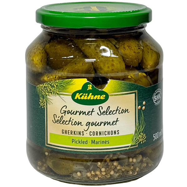 KUHNE - GOURMET SELECTION GHERKINS 12x500 ML