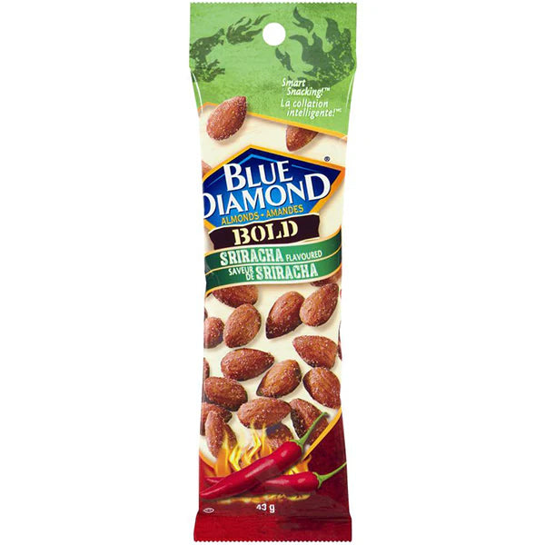 BLUE DIAMOND - DIAMONDS ALMONDS SRIRACHA 12x12x43 GR