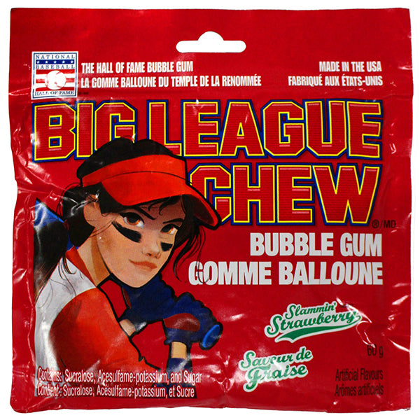 BIG LEAGUE - CHEW STRAWBERRY 9x12x60 GR