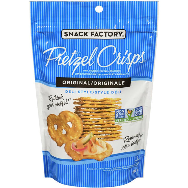 SNACK FACTORY - PRETZEL CRISPS ORIGINAL 12x200 GR