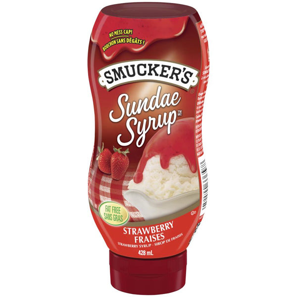 SMUCKERS - STRAWBERRY SUNDAE SYRUP 12x428 ML
