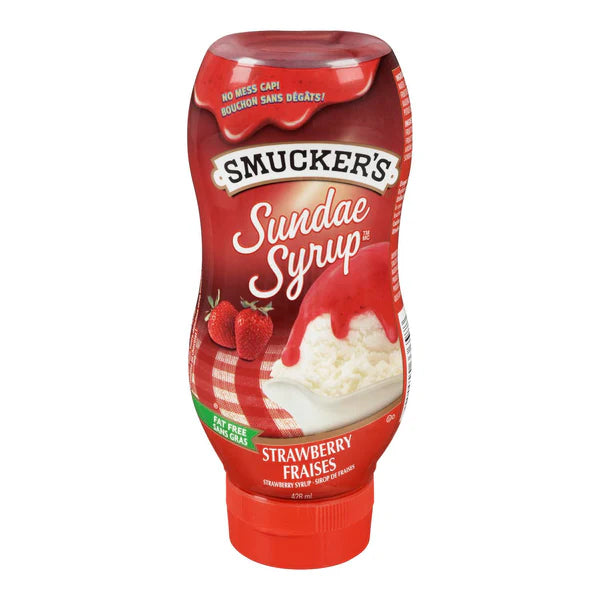 SMUCKERS - STRAWBERRY SUNDAE SYRUP 12x428 ML