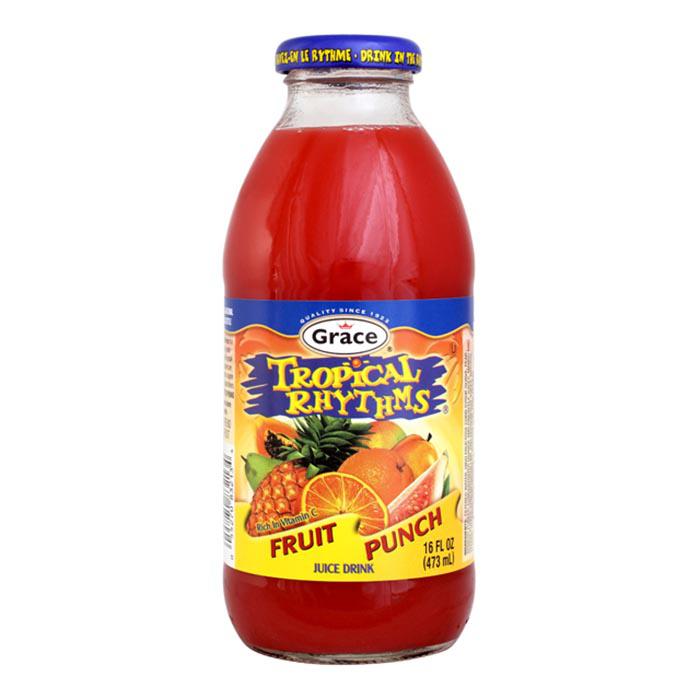 GRACE - TROPICAL RHYTHMS FRUIT PUNCH 12x473ML