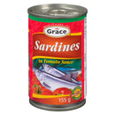 GRACE - SARDINES TOMATO SAUCE 50x155 GR