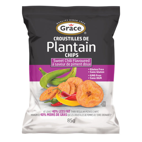 GRACE - SWEET CHILI PLANTAIN CHIPS 24x85 GR