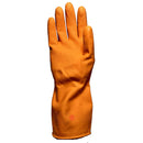 WORKEZE - ORANGE 19 MIL LATEX GLOVE LARGE 12x1 PAIR