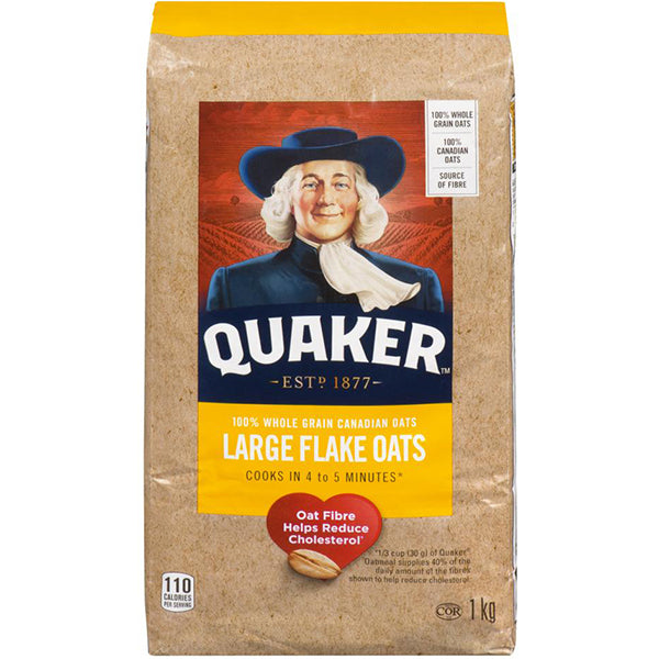 QUAKER - LARGE FLAKE OATS 12x1KG
