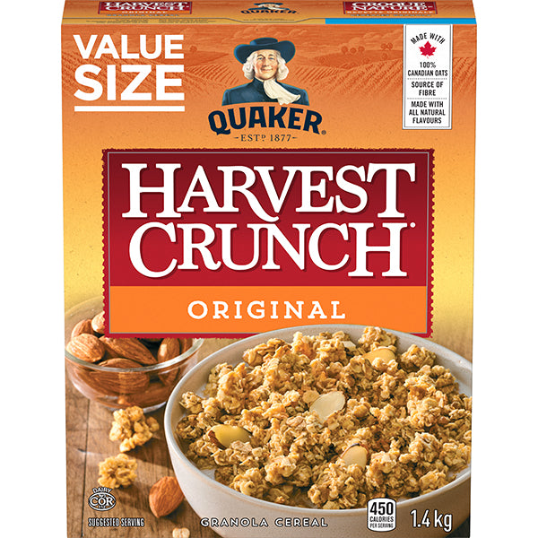 QUAKER - HARVEST CRUNCH ORIGINAL 12x1.4 KG