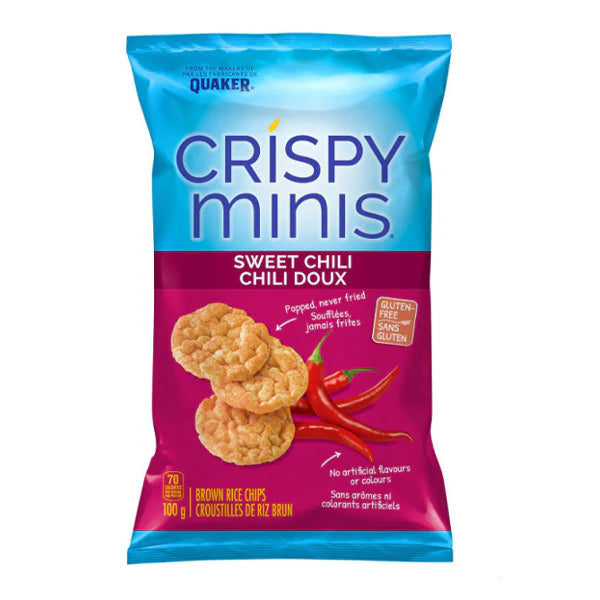 QUAKER - CRISPY MINIS SWEET CHILLI GLUTEN FREE 12x100 GR