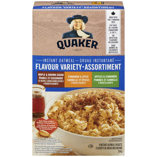 QUAKER - FAMILY VARIETY 3 FLV INSTANT  8PACK 12x314 GR