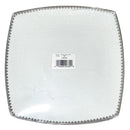 VICTORIA - SILVER RIM DINNER PLATE 4x6 EA