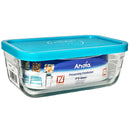 ANDIA - SMALL GLASS CONTAINER WITH LID 18x1 CT