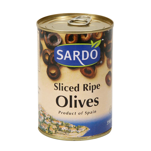 SARDO - SLICED RIPE OLIVES BLK 12x398 ML