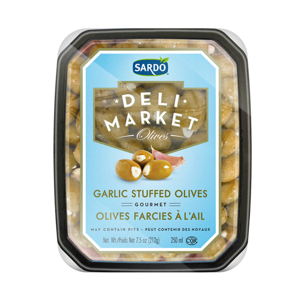 SARDO - OLIVE STUFFED WITH GARLIC 12x250 ML